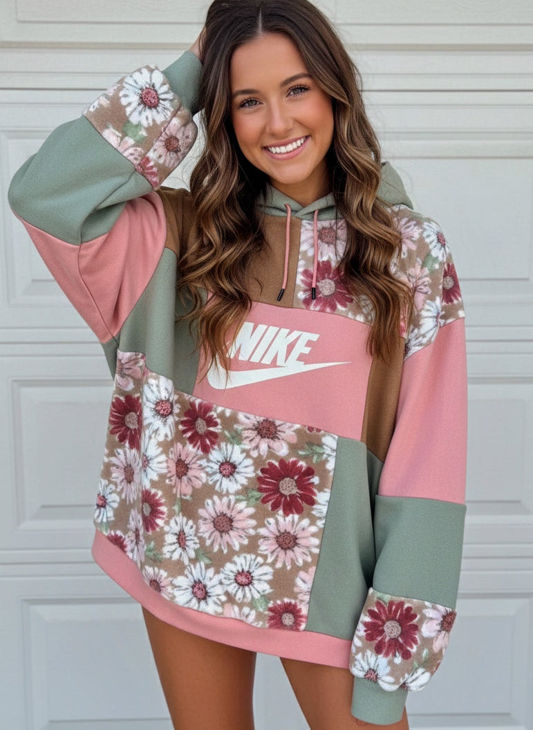 Custom patchwork hoodie/crewneck