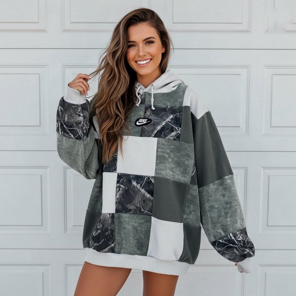 6x6 custom patchwork hoodie