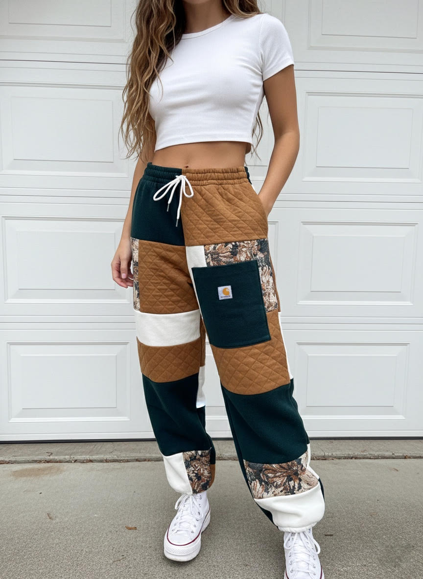 Custom patchwork sweatpants