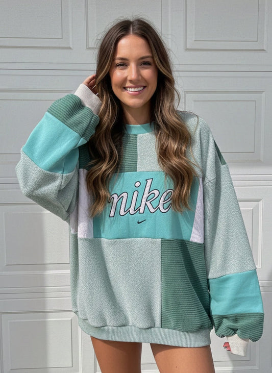 Custom patchwork hoodie/crewneck