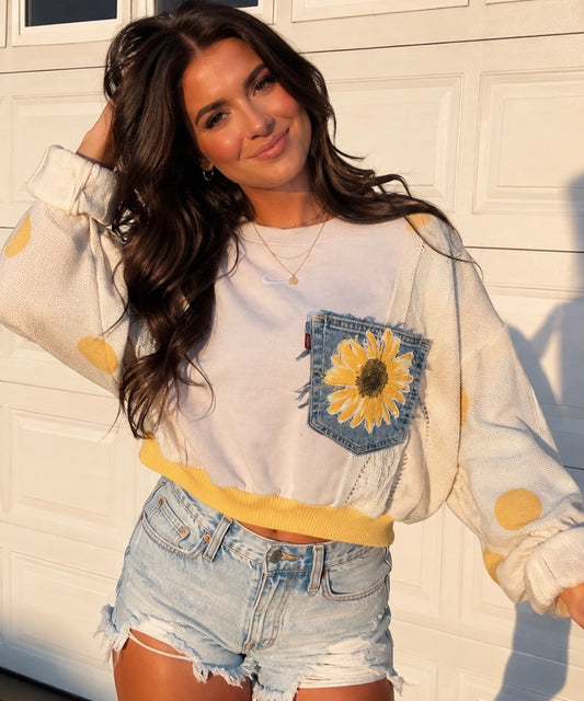 Golden hour cropped crew (M/L)