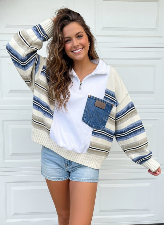 Costal breeze quarter zip L/XL